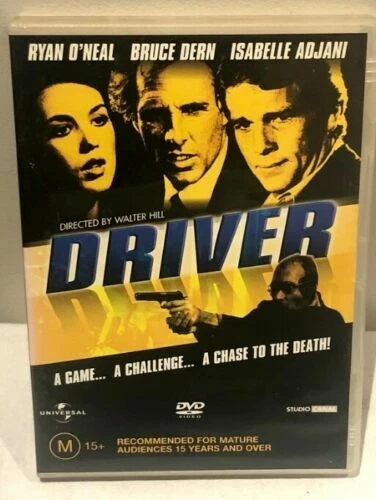 DVD - Driver - Ryan O'Neal, Bruce Dern, Isabelle Adjani - RARE - FREE POST #P1