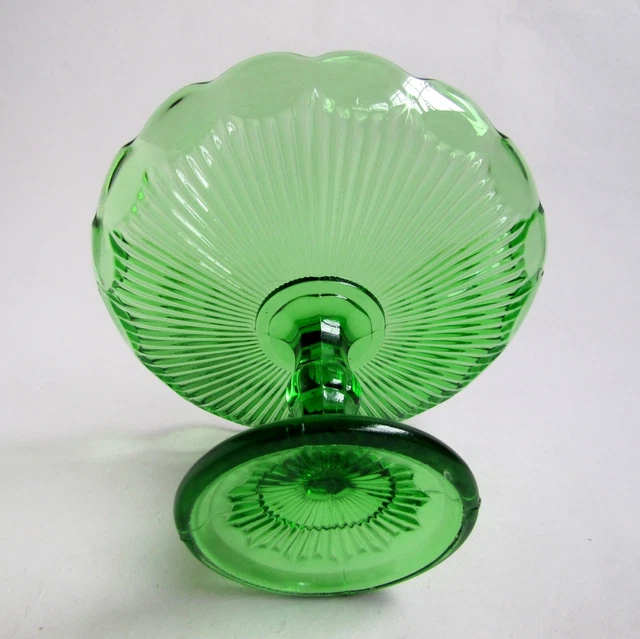Coupe à Fruits Vintage En Verre – Forme De Pomme, Transparente, Bon état