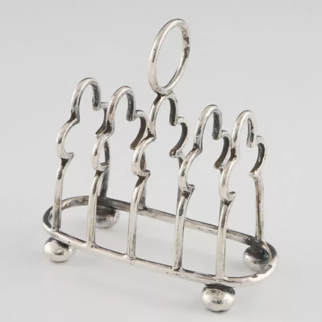 Sterling Silver Toast Rack Sheffield 1904