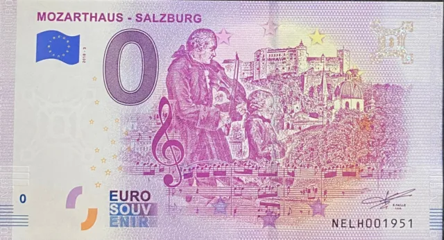 Billet 0 Euro Mozarthaus Salzburg Autriche   2018-3  Numero Divers