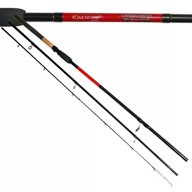 BRAND NEW OAKWOOD Match/Carp Feeder/Quiver Fishing Rod 10ft + Tips £24.04 -  PicClick UK