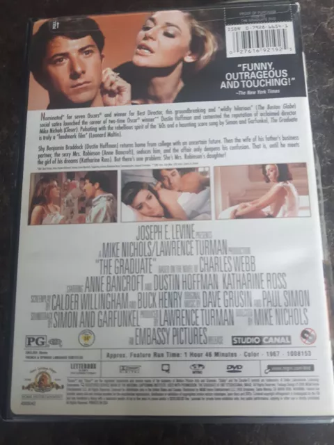 The Graduate 2005 DVD Movie Widescreen Good Condition 2