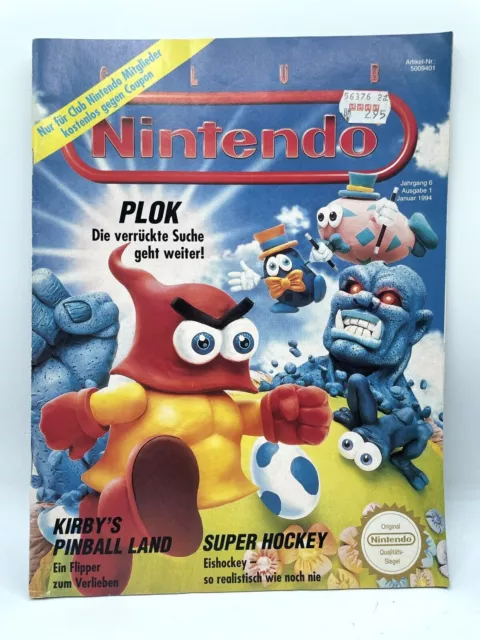 Club Nintendo Zeitschrift • Jahrgang 6 Ausgabe 1 Januar 1994 • Heft • Plok