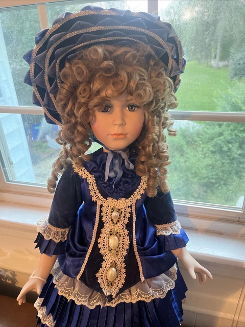 William Tung Collection "Alexandra" 25 1/2"Inch Porcelain Doll. 1996 Scarce Doll