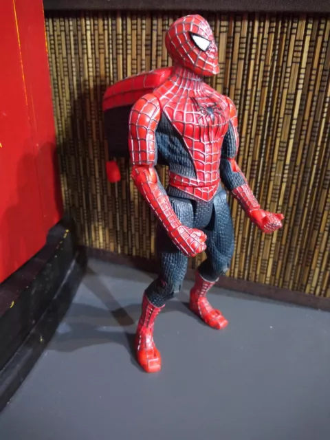 Toybiz 2003 Spider-man 2 Rapid Punch Figure Marvel senza Punching Bag