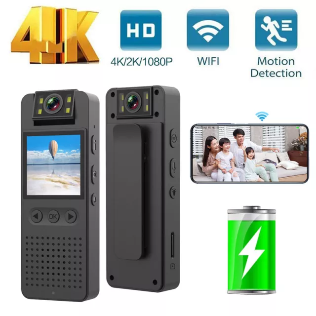 HD 1080P Wifi Camcorder Mini Police Body Hidden Camera Video DVR IR Night Cam