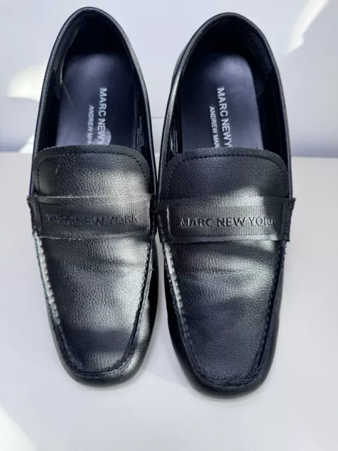 MARC NEW YORK Loafers Black 10.5 Andrew Marc Tanner Synthetic Slip On ...