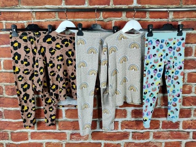 Girls Bundle Age 3-4 Years Next M&S Nightwear Pyjamas Rainbow Animal Print 104Cm