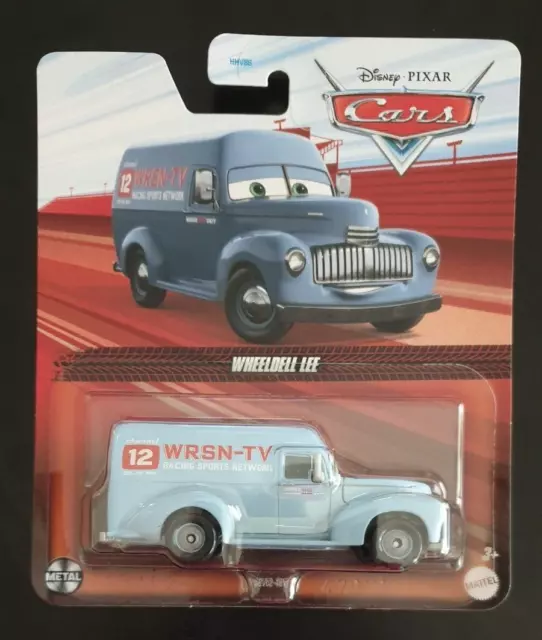 DISNEY PIXAR CARS Wheeldell Lee Diecast WRSN TV News Van Mattel 2025