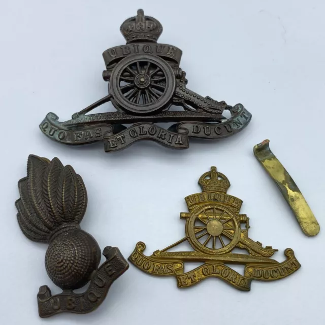 ROYAL ARTILLERY WW2 Vintage Original British Army Military Cap Badges ...