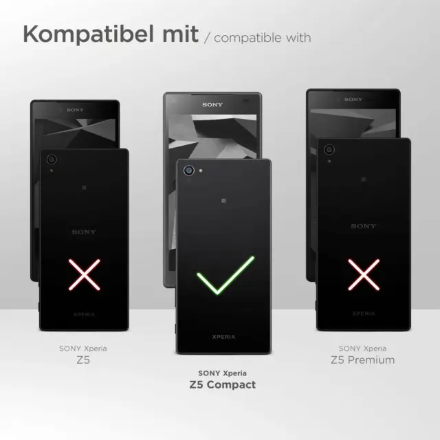 Étui Portable Sony Xperia Z5 Compact Holster Manche 360 Degré Fin pour Téléphone 2