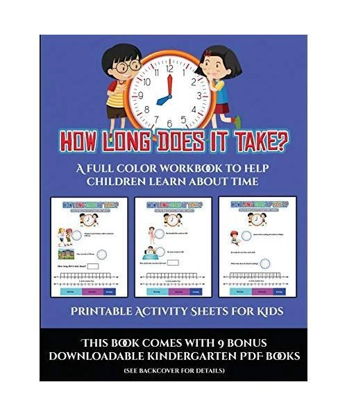 How Long Activity PRINTABLE ACTIVITY SHEETS for Kids (How long does it take?): A full ...