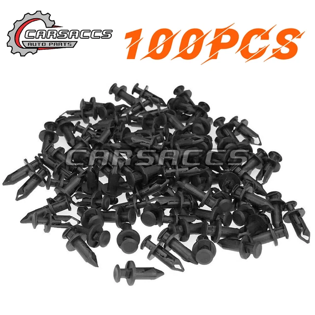100x Fender Clips Body Rivets for HONDA TRX 400 EX 400EX 300EX TRX450R PLASTIC