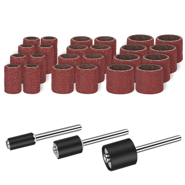 UEETEK 102pcs Set di tamburi per levigatura Set di punte per trapano per unghie