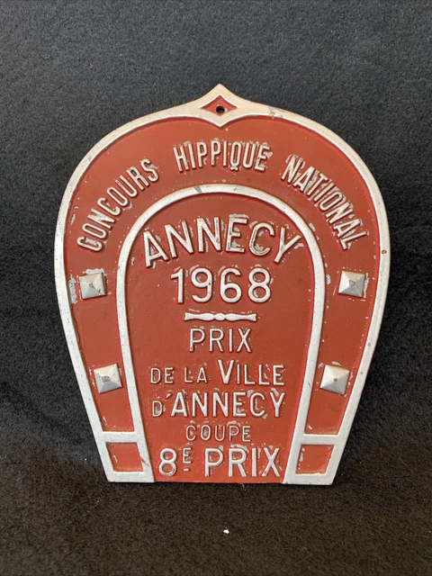 CHEVAUX PLAQUE CONCOURS HIPPIQUE 8eme Prix coupe de ... - eBay