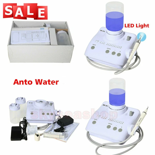 Dental Ultrasonic Scaler (LED) Handpiece 2 Bottles 5 tips fit Cavitron EMS HHz