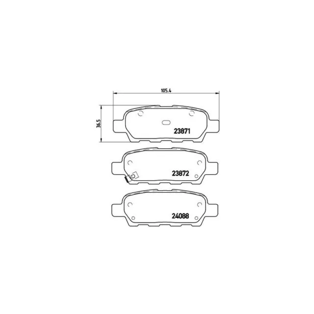 BREMBO BREMSENSET HINTEN BREMSSCHEIBEN Ø 308mm + BELÄGE FÜR INFINITI G 2