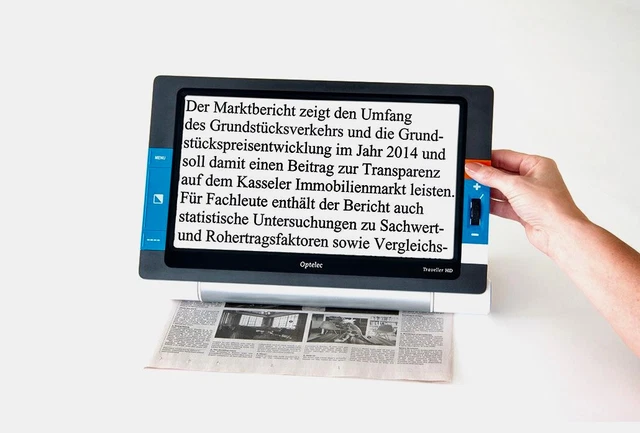 Traveller HD Optelec Lesegerät Lupe Bildschirmlesegerät Lesehilfe vom Optiker
