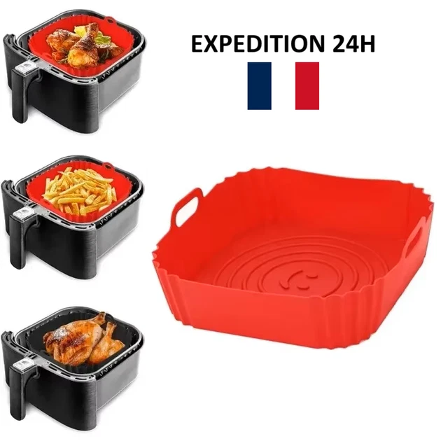 Lazymi Tapis De Cuisson En Silicone Pour Dutch Oven – Lot De 2, Orange – Anti-adhésif & Facile à Manipuler