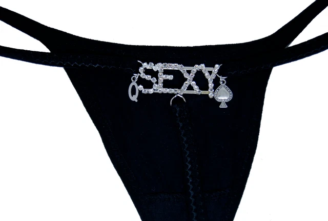 QUEEN OF SPADES / Hotwife Sexy Thong / Underwear BBC, Cuckold, Fetish,  Swinger £17.95