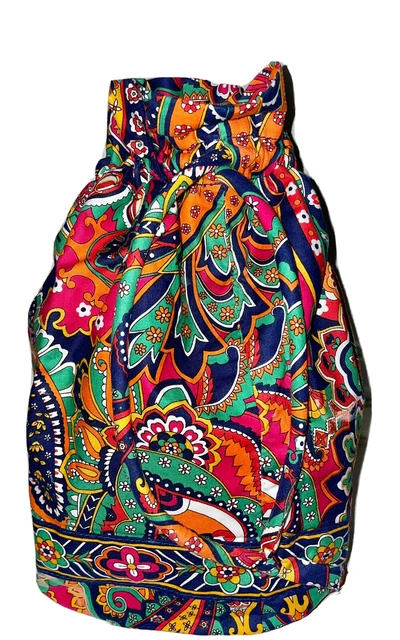 Vera Bradley Venetian Paisley-Ditty Bag Great Pool Beach Travel Baby +Cosmetics