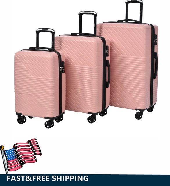Luggage 3 Piece Sets Business Suitcase Hard Shell Expandable Spinner w/TSA Lock