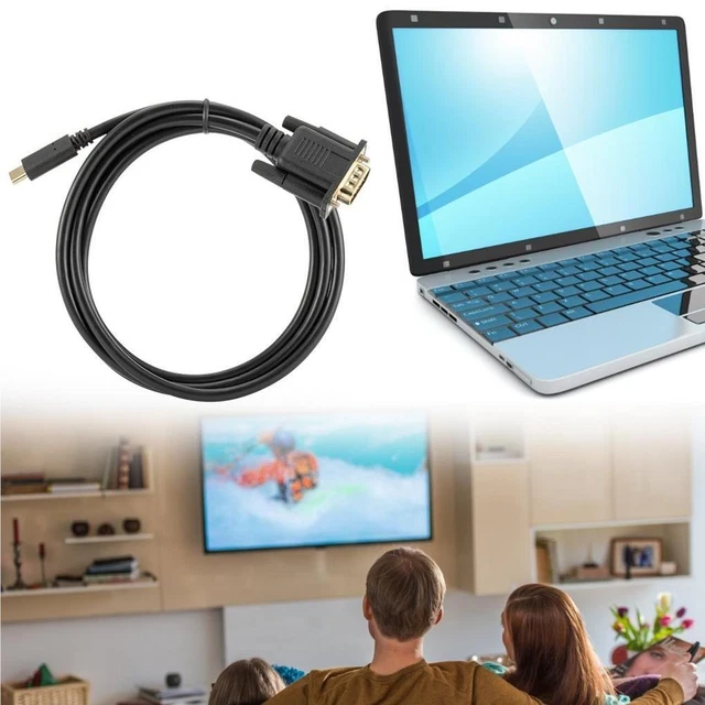 Type-c to VGA Cable Professional Computer Video Adapter Cords Adapting Wire