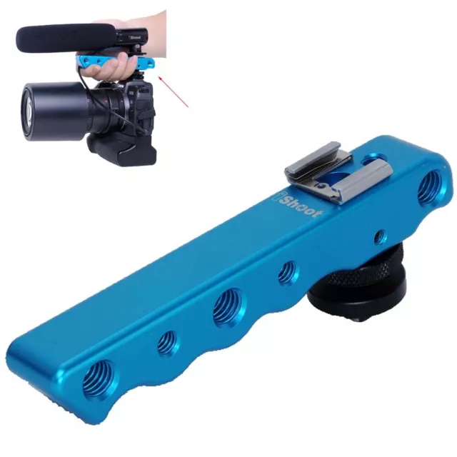 Portable DC/DV Camera Holder Bracket Support Speedlite LED Light Microphone