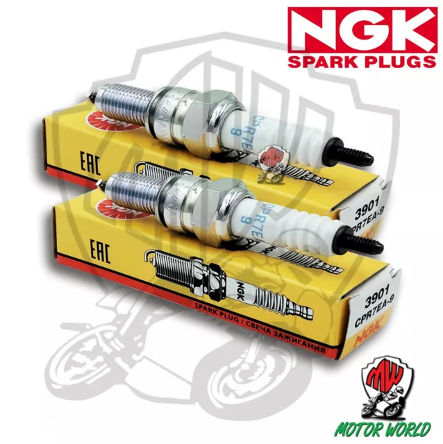 KIT 2 CANDELE SPARK PLUG NGK CPR7EA-9 KAWASAKI  VN 900 Classic 2006 IN POI