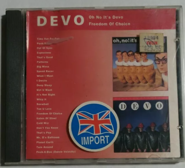 DEVO Oh No It's Devo Freedom Of Choice CD English Import 1993