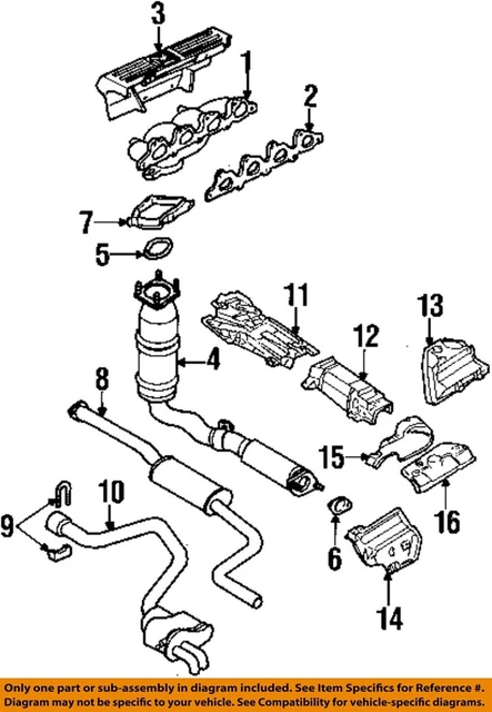 FORD OEM 99-02 Cougar Exhaust Components-Catalytic Cnvrtr Gasket F5RZ5E241A
