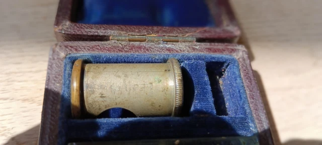 RARE VINTAGE LINEN Prover Microscope in original case c.1930s £21.48 ...