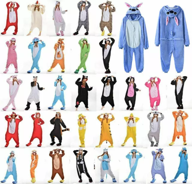 Animal Pajamas Kigurumi Nightwear Cosplay Onsie72 Costumes Adult Jumpsuit Outfit