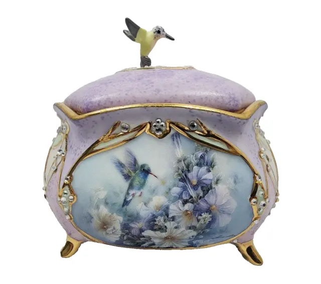 Lena Liu Hummingbirds Music Box Limited Edition Porcelain NIB With Certificate