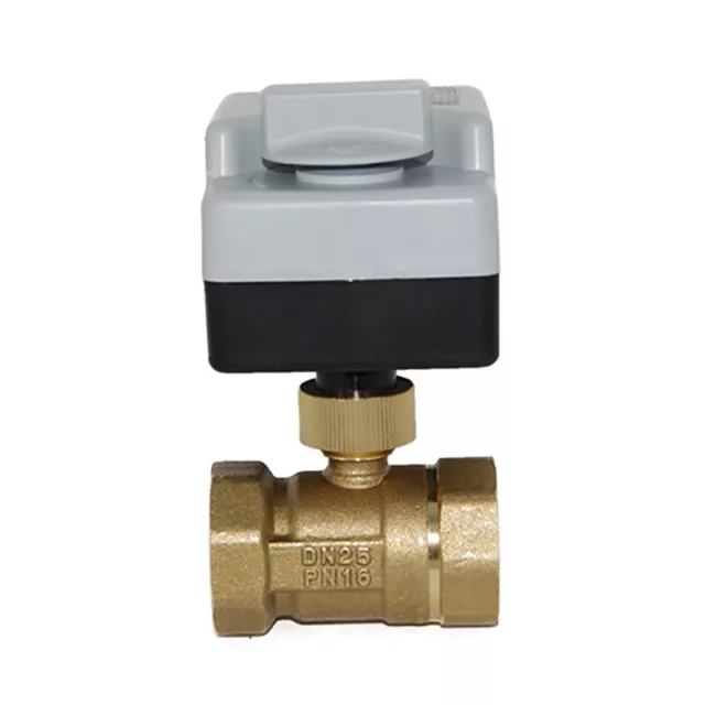 Brass Motorized Ball Valve 3-Wire Two Control Electric Actuator 220V 3Ways /2 G1 3