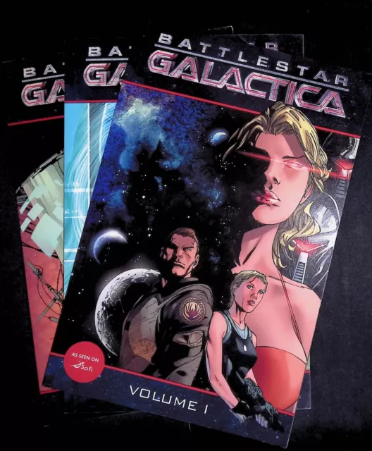 Battlestar Galactica Volume 1 2 3 Dynamite Graphic Novel Lot