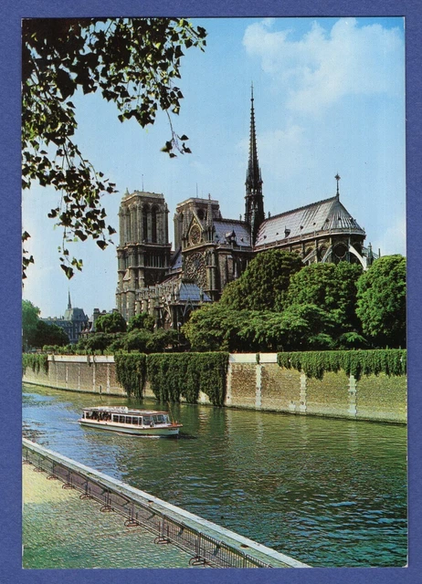 Gd * CPA / Postcard: "Under the Sky of Paris" Noter-Dame et la Seine