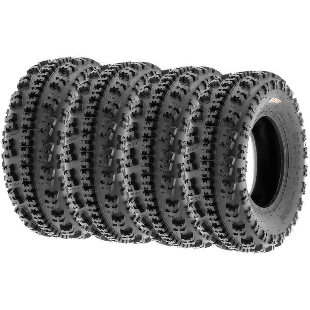 Set of 4, SunF 22x10-9 22x10x9 Quad ATV UTV Knobby Sport Tires All Terrain A027