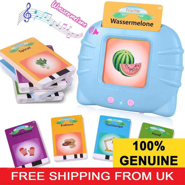 TALKING FLASH CARDS For Toddlers Preschool Words Learning Cards Toy For ...