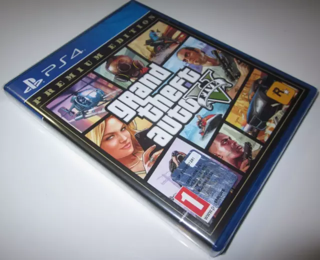 Grand Theft Auto V Gta 5 Premium Edition-Pal-Sony Ps4-Italiano-Nuovo-Sigillato