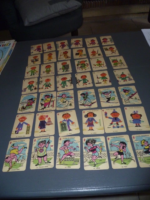 Ancien Jeu De 7 Familles Vintage (INCOMPLET - 18/42 Cartes) - Caricatures