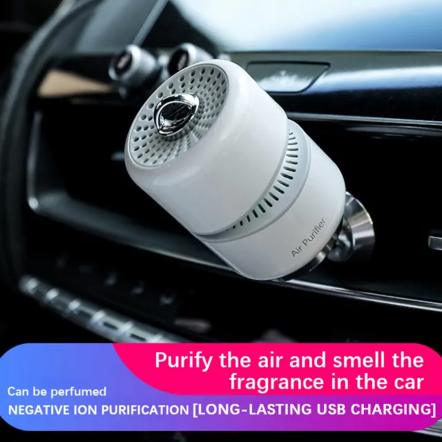 Mini Auto Car Anion Generator Air Cleaner Purifier Filter Smoke Odor Remover