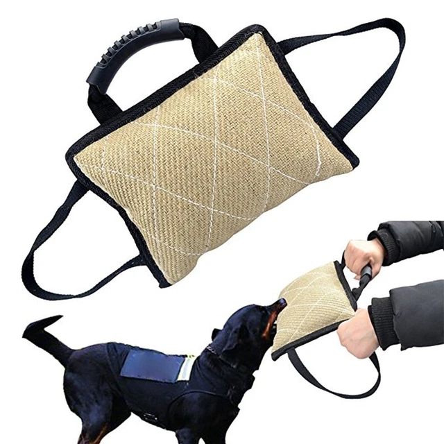 de entrenamiento para perros resistente al tiron con 3 Manijas yute Almohad O7X9