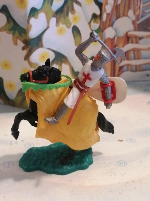 Jouet FIGURINE TIMPO MOYEN AGE CAVALIER chevalier anglais TBE piéton -