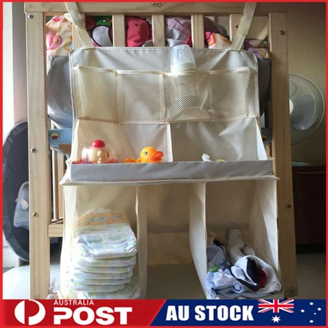 Waterproof Diapers Organizer Baby Bed Hanging Bag Portable Storage Bag