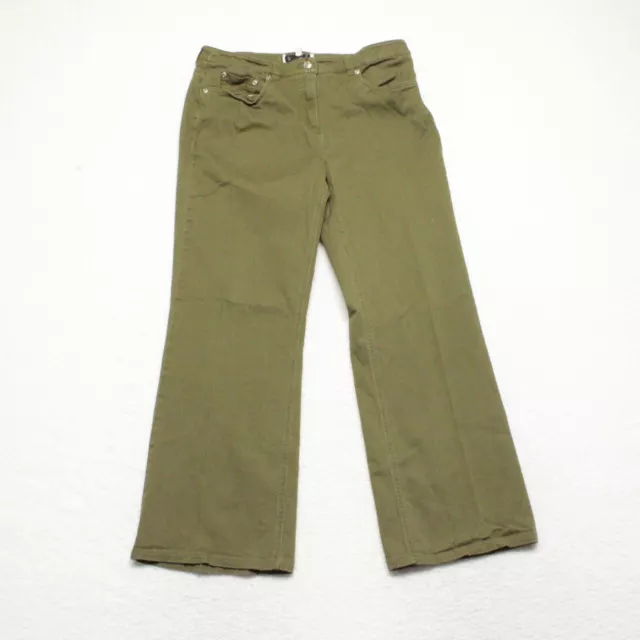 Jones New York Sport Womens Size 12 Green Bootcut Soft Cotton Blend Stretch Jean