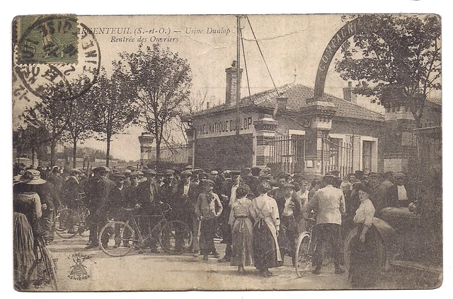 argenteuil , usine dunlop , rentrée des ouvriers