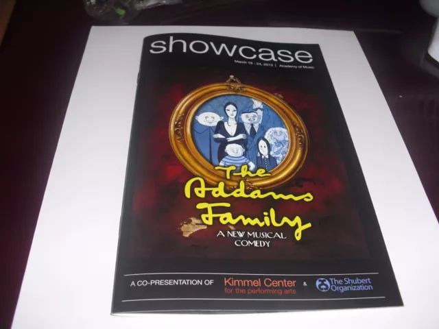 The Addams Family Color Cover Playbill  Off Broadway