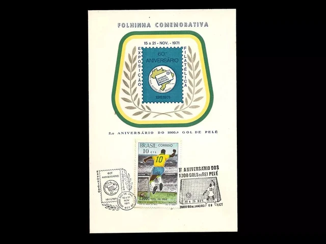 PELE 1000ème SOCCER GOAL - ORIGINAL 1969 BRÉSIL ... - eBay