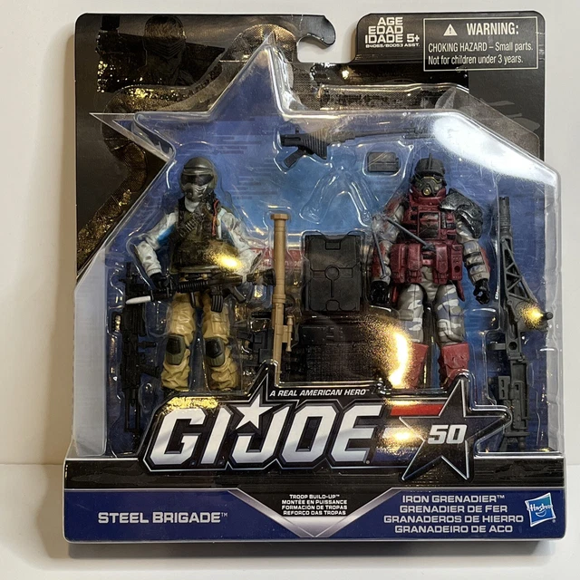 2015 HASBRO GI Joe 50th Troop Build Up Steel Brigade & Iron Grenadier 3